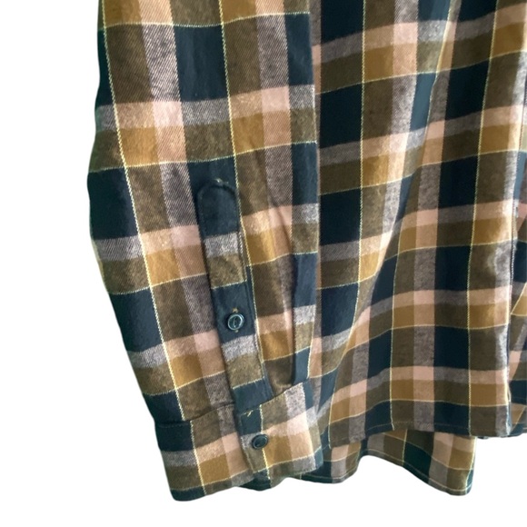 NWT Madewell Brown Black Plaid Lightweight Flannel Button Down Up Shirt - Picture 3 of 8